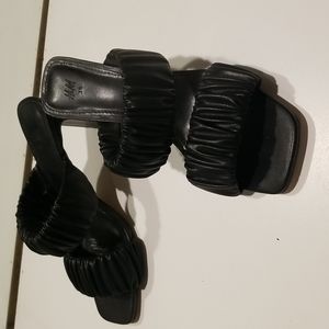 Black Mules Faux leather